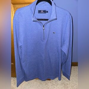 Vineyard Vines Blue Zip Up Sweater